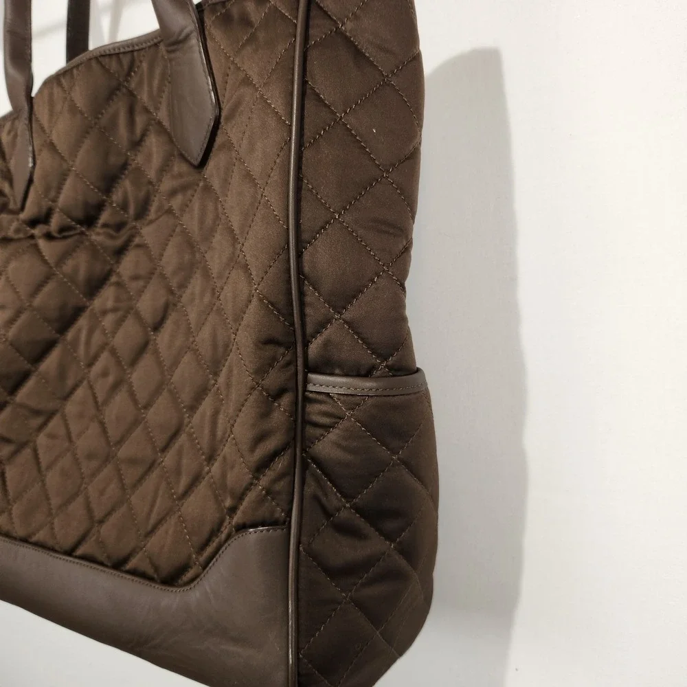 Pottery Barn Kids Brown Diaper Quilted Tote Basic‎ Bag
